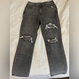 Pacsun Women’s washed black torn jeans Size 29